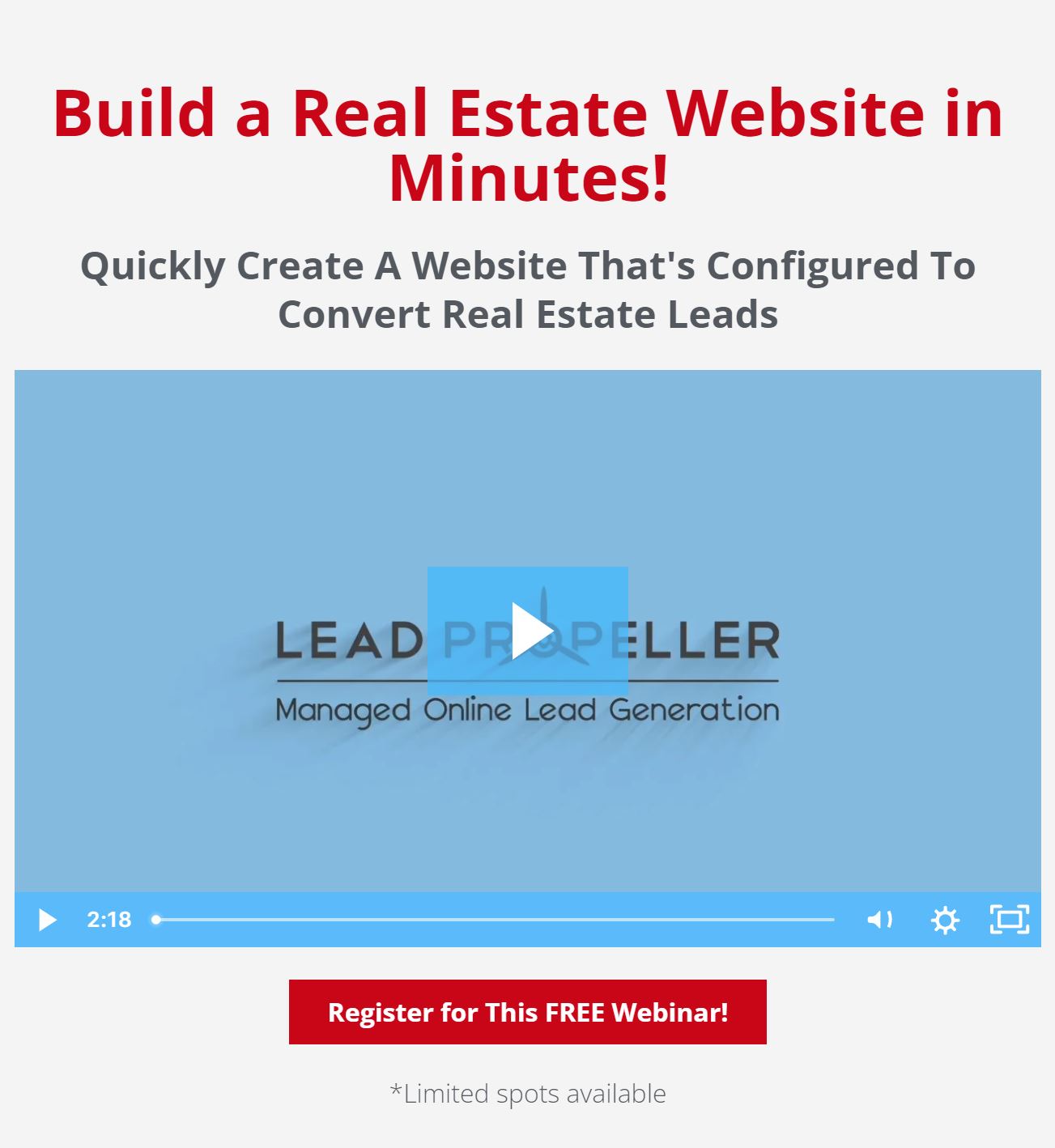 Leadpropeller webinar